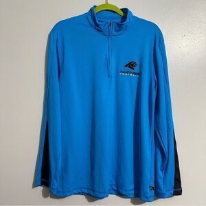 Carolina Panthers 1/4 Zip Pullover Jacket Men's NFL Team Apparel size L